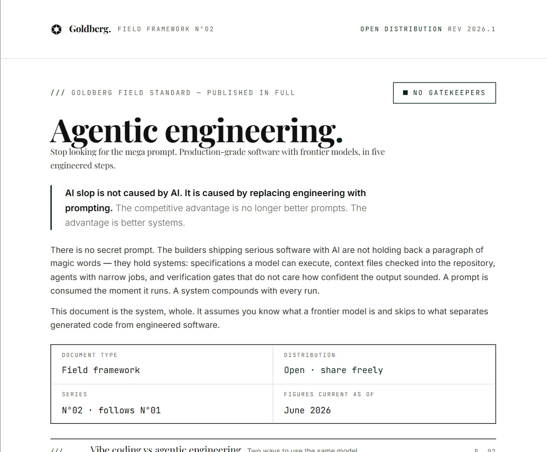 Agentic Engineering · document cover